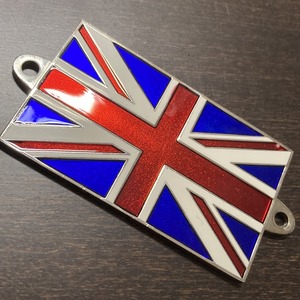  107625 ユニオンジャック エンブレム カーバッチ クラシックカー ENGLAND BADGE BAR バッジクリップ カーバッチ クラシックカー 旧車