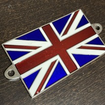  107625 ユニオンジャック エンブレム カーバッチ クラシックカー ENGLAND BADGE BAR バッジクリップ カーバッチ クラシックカー 旧車_画像2