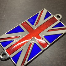  107625 ユニオンジャック エンブレム カーバッチ クラシックカー ENGLAND BADGE BAR バッジクリップ カーバッチ クラシックカー 旧車_画像9