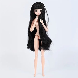 着せ替え人形 1/6スケール 人形 ドール バービー人形 黒髪 女性 本体 女の子 ボディ 全身 汎用 素体 関節可動 フィギュア t101