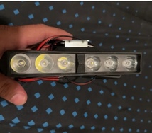 2個セット LEDフォグライト バイク 車 ヘッドライト 点滅 フラッシュ フォグランプ 6LED ホワイト カー用品 ヘッドランプ 防水 明るい t116_画像10