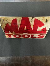 ◆送料無料（即決）◆新商品◆★マックツール MAC TOOLSロゴ・ブリキ アンティーク仕上げ★アンティーク調★＃工具★新品★_画像2