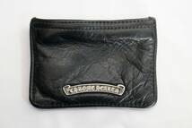 CHROME HEARTS クロムハーツ 小銭入れ 財布 ダガージップ コインパース チェンジパース コインケース ブラック レザー 正規品_画像1