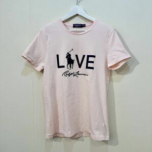 PINKPONY розовый po колено Polo Ralph Lauren Polo Ralph Lauren футболка Tee большой po колено футболка Tshirt PINK PONY M