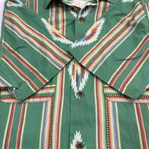 2023SS RRL Native Print Jersey Camp Shirt ネイティブ プリント ジャージー キャンプ シャツ DOUBLE RL ダブルアールエル 半袖 L_画像7