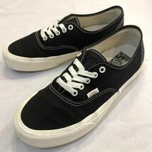 VANS AUTHENTIC VR3 CUSH バンズ オーセンティック サステナブル エコ ブラック 黒 BLACK US 9 1/2 27.5㎝_画像1