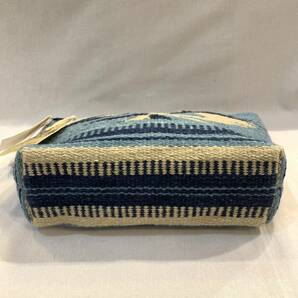 未使用品 RRL インディゴ ネイティブ ジャカード ハンドウーブン ブランケット ポーチ INDIGO NATIVE BLANKET POUCH クラッチバッグ バッグの画像4