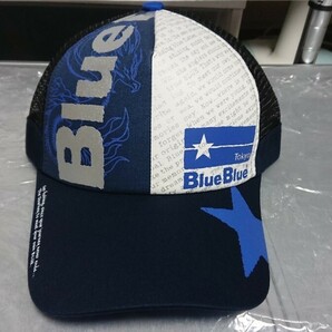 BlueBlue キャップ 青 ブルーブルー コアマン メガバス ダイワ シマノ ポジドライブガレージ アピア エバーグリーン アピア ジャンプライズの画像1
