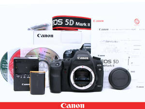 ◆4737ショット希少美品◆Canon キャノン EOS 5D Mark II マーク2 ボディ◆元箱ほか付属★ハイアマチュア35ｍｍフルサイズ一眼レフ