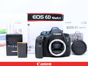 ◇美品◇Canon キャノン EOS 6D Mark II ボディ Mark2◇元箱付属★バリアングル35mmフルサイズ約2620万画素CMOSセンサー搭載一眼レフカメラ