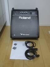 使用少美品。オマケ付。Roland PM-100 Personal Monitor 電子ドラム、電子ピアノ等のモニタースピーカーアンプ。ローランド_画像1