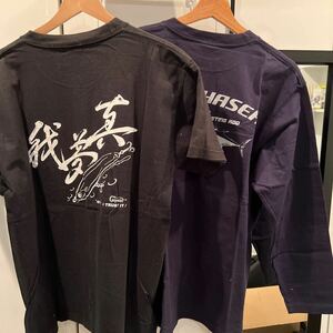 カーペンター　コットンTシャツ　ブルーチェイサー長袖ネイビーと我夢真(ガンマ)半袖ブラックの2枚セット　希少　入手困難　クリーニング済