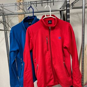 ファイントラック インナー フリースジャケット Ｌサイズ 中古品 赤と青の2色 2枚セット フリース 薄手 アウトドアウエアーの画像1