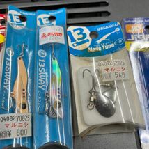 ブリーデンメタルマル19g新品1個　13g新品3個　ビースウェイ新品2個　専用ブレードフック新品　メジャークラフトジグパラマイクロ10g新品_画像6