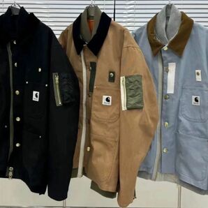 Sacai×Carhartt WIP MA-1 Detroit カーハート ダブルレイヤー デコンストラクトワークジャケット