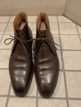 美品 クロケット&ジョーンズ CROCKETT&JONES チャッカブーツ TETBURY テットベリー 6E ダークブラウン_画像1