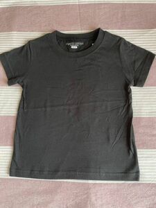 実質380円購入可能　新品 即決 オーガニックコットン 半袖 Tシャツ 80サイズ 男女兼用 ブラック Tシャツ