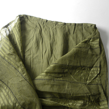 センソユニコ ニトヤ NITYA コットン100％ ビーズ装飾ロング巻きスカート ラップスカート シルク糸刺繍 42 インド製 l0314-10_画像3