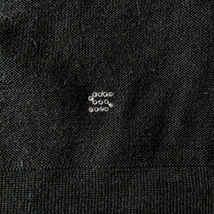 ソニアリキエル SONIA RYKIEL ウール100％ 花刺繍ニットプルオーバー セーター 薄手 長袖 チューリップ オンワード樫山 l0328-1_画像5