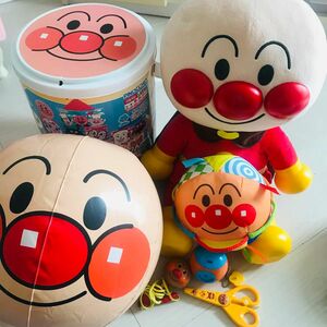 アンパンマン まとめ売り　あんぱんまん　つみき　おしゃべりあんぱんまん　おしゃべり　ぬいぐるみ　ボール　はさみ　はさみ　おもちゃ