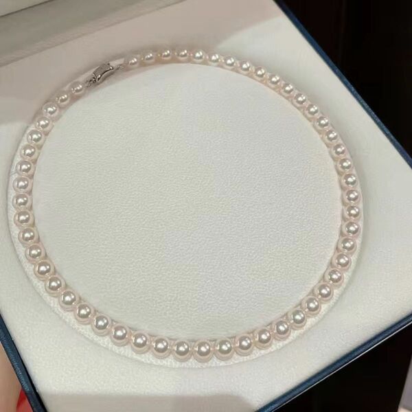 新品 貝パールネックレス 40cm玉10mm パールネックレス 真珠ネックレス