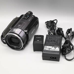 〇0593 【動作確認済み・ジャンク】Canon iVIS HFS10 キヤノン アイビス HDビデオカメラ 総画素数約859万画素/光学10倍ズーム/32GB