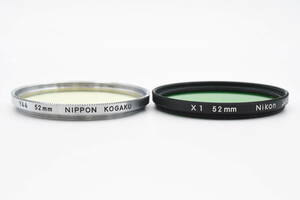 ★純正・美品★Nikon ニコン52mm カラーフィルター + NIPPON KOUGAKU 52ｍｍ Y44 2枚セット (k-2851)