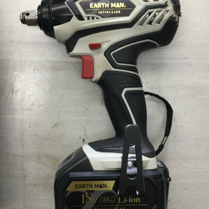 【中古品 現状販売】 高儀 18V 充電式インパクトレンチ EARTH MAN infini-Link IW-180LiB ITE255PJGA3Nの画像2