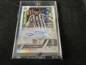 ★2022-23 Topps Chrome UEFA Club Competitions Matias Soule 直筆サインカード Auto ユヴェントス アルゼンチン