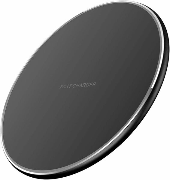 ワイヤレス充電器 最大出力10W オンザフライ充電 薄さ10mm iPhone/Galaxy/Huawei/AirPods対応