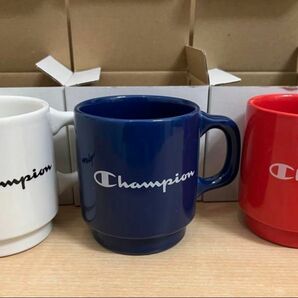 チャンピオン champion ノベルティー マグカップ 新品未使用 陶器製 ペア エンブレム