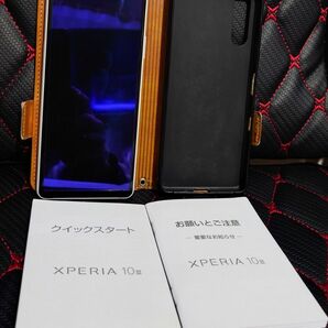 美品 Xperia 10 Ⅲ ワイモバイル A102SO ガラスフィルム＋手帳型ケース付 Ymobile