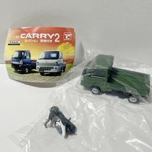 【新品】スズキ 1/64 CARRY2 クールカーキパールメタリック アドレスV50セット ミニカー SUZUKI キャリー バイク スクーター ミニチュア_画像1