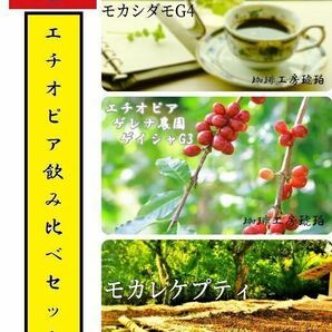 エチオピア飲み比べセットB　自家焙煎コーヒー豆300g(100g×3個)