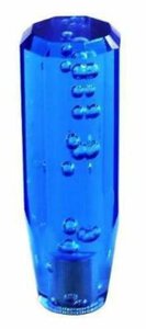 ブルー クリスタル シフトノブ バブル レバー デコトラ 20cm 凡用 社外 ギア シフト バブル 気泡 ダイヤカット
