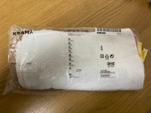 【新品未使用】IKEA ループ付きタオル クラーマ 7枚