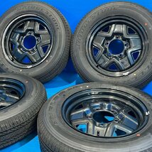 ③1000スタート【新車外し 超バリ溝】ジムニー 純正 16インチ 5.5j+22 5H 139.7 175/80R16 BRIDGESTONE DUELER H/L スチール 4本 純正戻し_画像4