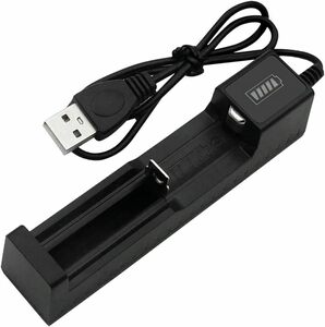 USB急速充電器 リチウムイオン充電池用 電池ボックス バッテリー充電器 3A急速充電 バッテリーケース 充電器 USBスマート 