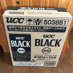 UCC ブラック無糖 185g缶　30本