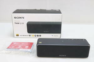 動作確認済★SONY ソニー ワイヤレススピーカー h.ear go2 SRS-HG10 Bluetooth/Wi-Fi/LDAC/ハイレゾ グレイッシュブラック ポータブル R908