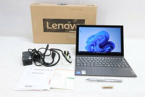 1円～★初期化済★Lenovo レノボ ノートPC IdeaPad Duet 350i 82AT00DNJP CPU Celeron N4020 / メモリ 4GB / SSD 128GB / 10.3型 家電 S033