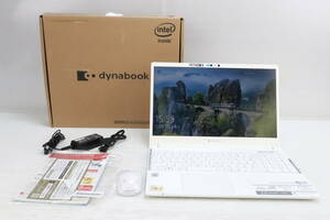 1円～★初期化済★dynabook ノートPC C5 P1C5MPBW リュクスホワイト Core i3-10110U HDD 1TB/SSD 256GB メモリ 8GB 15.6型 Office有 S035