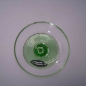ブランデーグラス ６pac 250ml Made in スロバキア グリーン グラス6客  未使用品 サイズ：口径5×H11㎝ /21N12.21-43の画像4