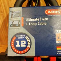 【最強ロック！！】ABUS Ultimate 420 140㎜ケーブル です！ 自転車の盗難防止に最適なカギ！ アブス アルティメイト 420_画像2