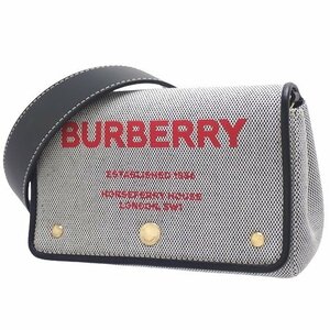 BURBERRY(バーバリー) スモール ホースフェリープリント バッグ ショルダーバッグ キャンバス ブラック黒 赤 40802084875【アラモード】