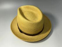 【O22-39】パナマハット GENUINE PANAMA HAT 56 S/M 7 ITALY_画像4