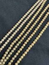 【W1】アクセサリー まとめ売り 総重量約1.582㎏ 本真珠 パール ネックレス ブローチ SILVER刻印_画像2