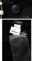 38万 シャネル 使える万能 スカート CHANEL ブラック コットン CCロゴボタン 新品同様 紙タグあり 基本形シンプル ベーシック 42_画像2