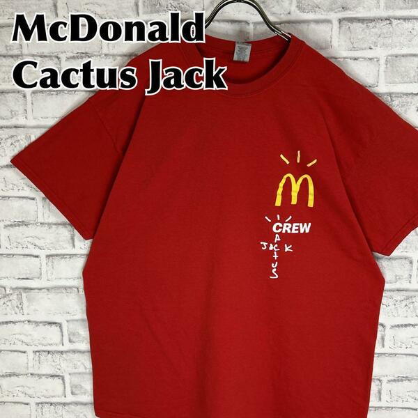 McDonald Cactus Jack マクドナルド カクタスジャック クルー Tシャツ 半袖 輸入品 春服 夏服 海外古着 会社 企業 ハンバーガー