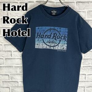 Hard Rock Hotel ハードロックホテルシカゴ Tシャツ 半袖 輸入品 春服 夏服 海外古着 会社 企業 レストラン 音楽 楽器 ミュージック カジノ